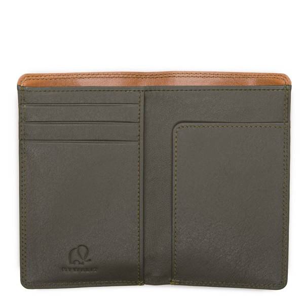 Mywalit Portafoglio da uomo bicolore Mini Doppio Scomparto Marrone-Oliva ACQUISTA ORA