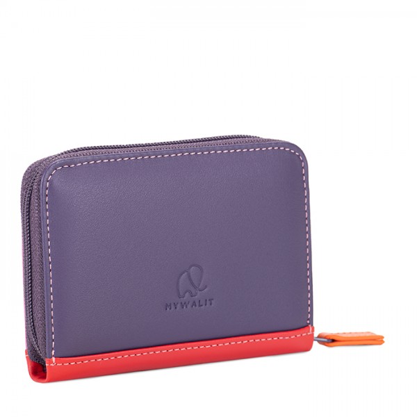 Mywalit Porta carte di credito con zip Sangria Multi In vendita