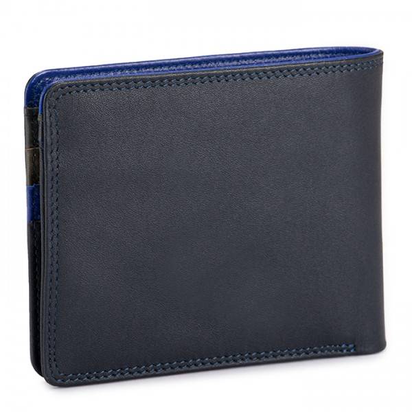 Mywalit Portafoglio da uomo con portamonete e tecnologia RFID Nappa Midnight Spedizione Gratuita