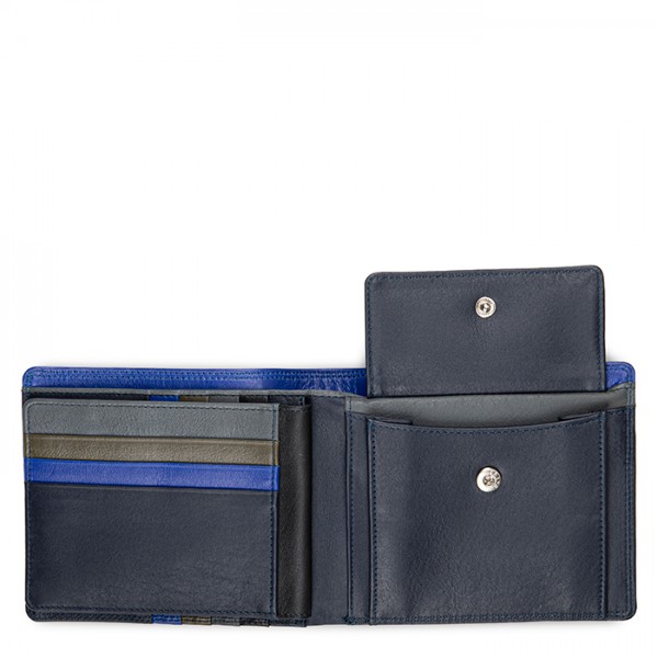 Mywalit Portafoglio da uomo con portamonete e tecnologia RFID Nappa Midnight Spedizione Gratuita