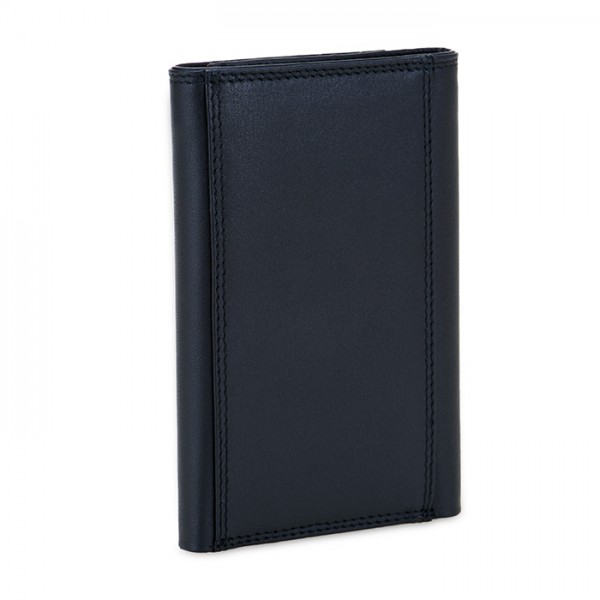 Mywalit Portafoglio da uomo Tri-fold con zip e tecnologia RFID Nappa Nero Shopping Online