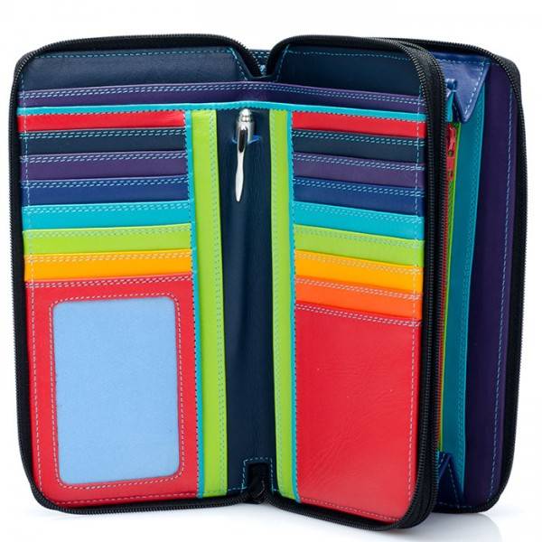 Mywalit Portafoglio con doppia zip grande Black Pace In Saldo
