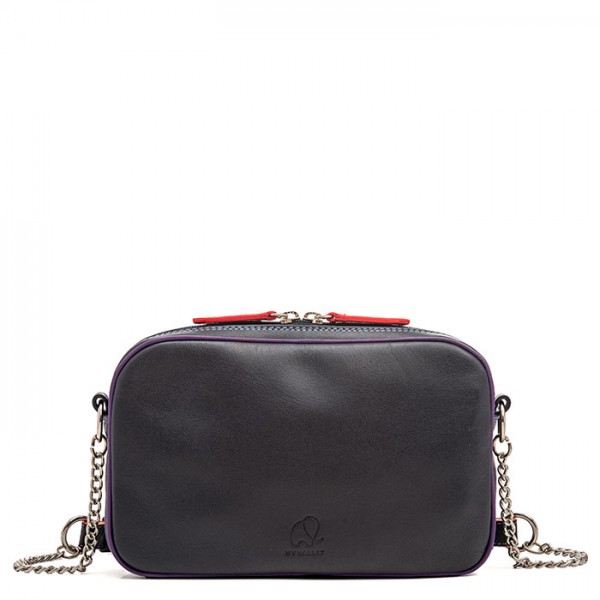 Mywalit Borsa a Tracolla in Pelle Piccola Black Pace Grande vendita
