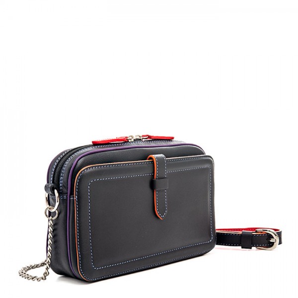 Mywalit Borsa a Tracolla in Pelle Piccola Black Pace Grande vendita