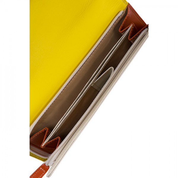 Mywalit Portafoglio a tre ante con zip Puglia In Linea