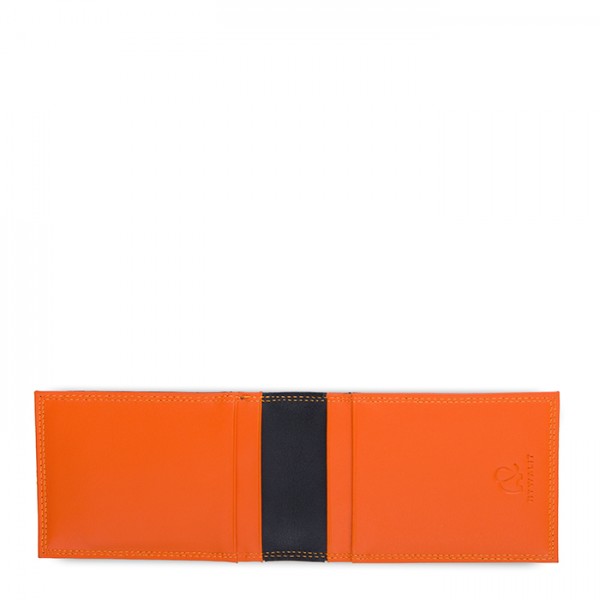 Mywalit Portafoglio da uomo Bi-fold con Portacarte Nero-Arancione Vendita
