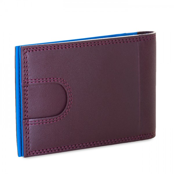 Mywalit Portafoglio da uomo Bi-fold con Portacarte Prugna-Celeste Spedizione Gratuita