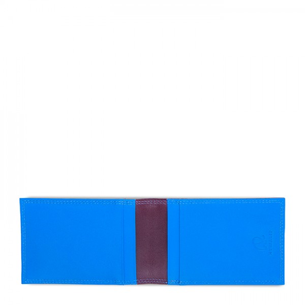 Mywalit Portafoglio da uomo Bi-fold con Portacarte Prugna-Celeste Spedizione Gratuita