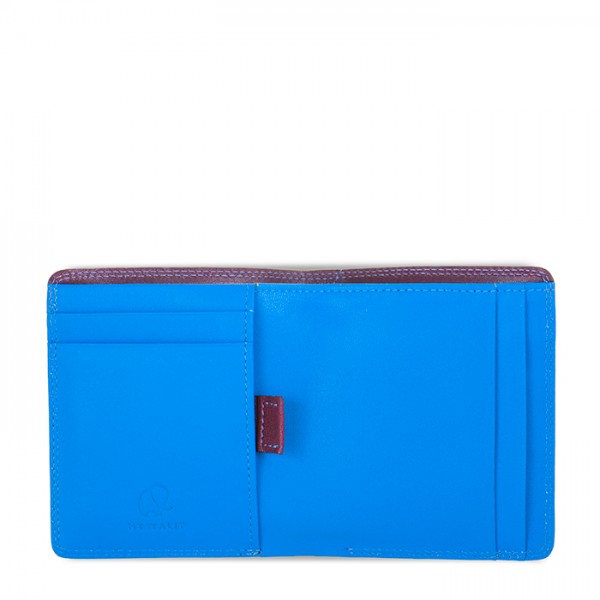 Mywalit Portafoglio da uomo Bi-fold con scomparto estraibile Prugna-Celeste Soddisfazione Garantita
