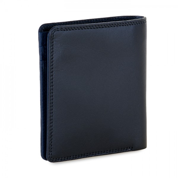 Mywalit Portafoglio da uomo Bi-fold con scomparto estraibile Nero-Blu Negozi Online