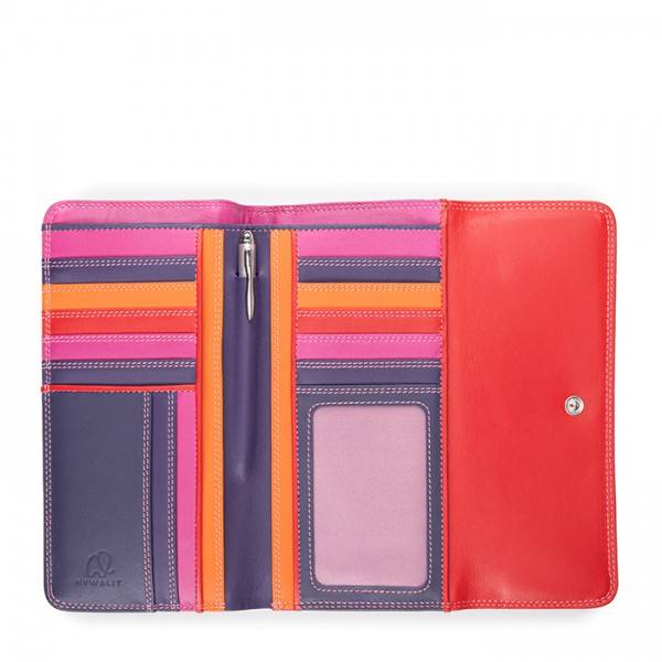 Mywalit Portafoglio a tre ante con zip Sangria Multi Sconti VIP