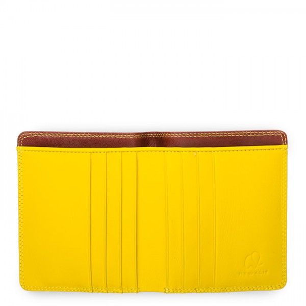 Mywalit Portafoglio standard uomo con tecnologia RFID Marrone-Giallo In Vendita