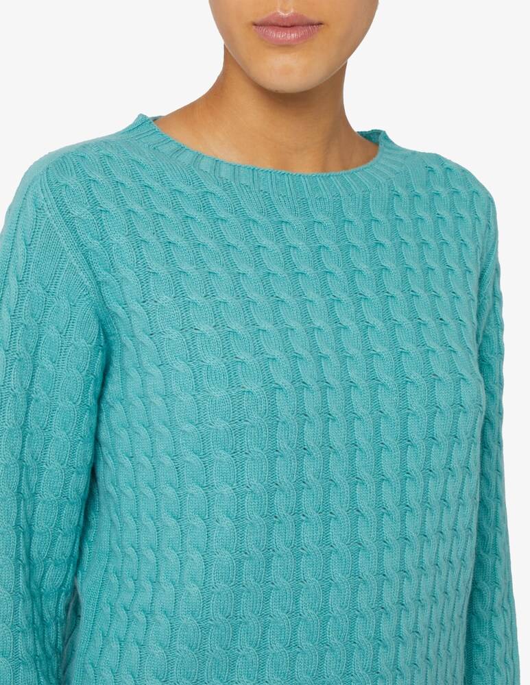 Elizabeth Ascot Maglione scollo a barca con treccia Negozio