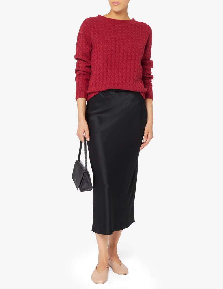 Elizabeth Ascot Maglione scollo a barca con treccia In Saldo