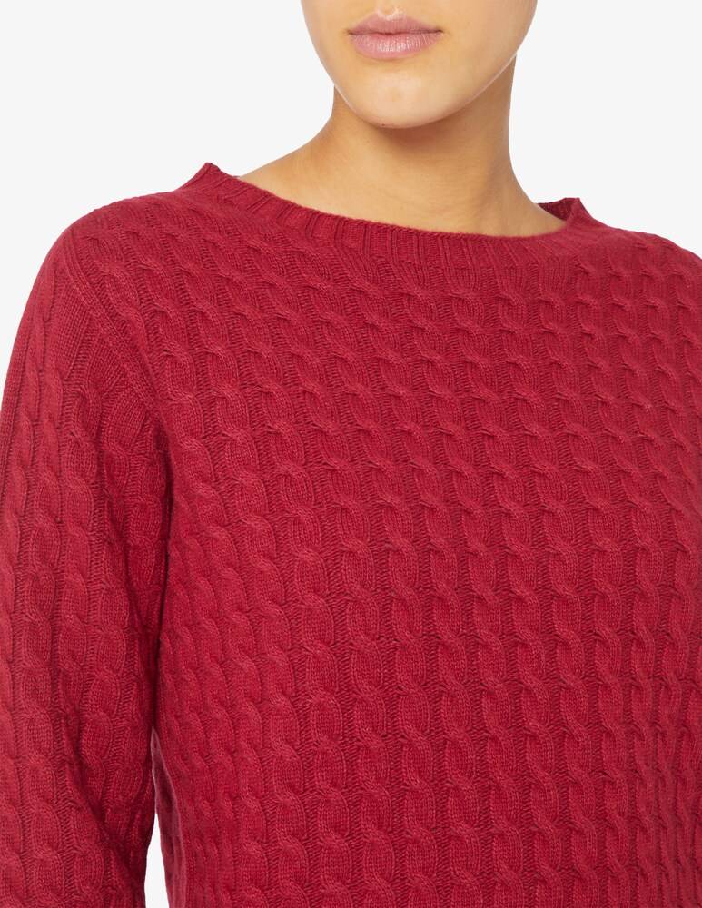 Elizabeth Ascot Maglione scollo a barca con treccia In Saldo