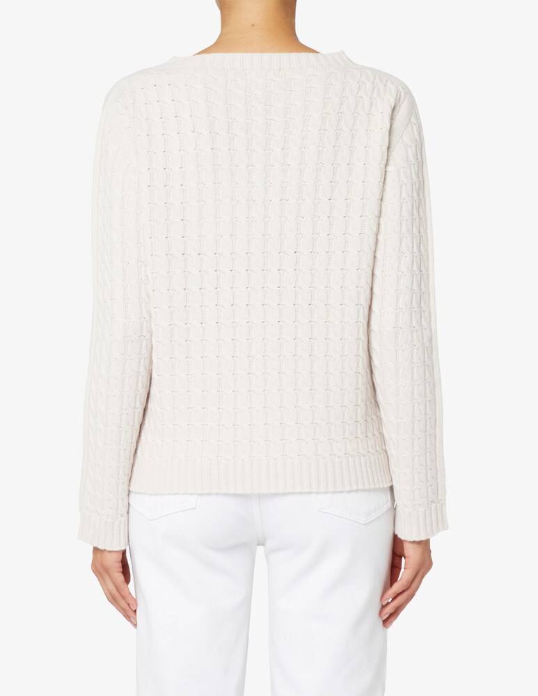 Elizabeth Ascot Maglione scollo a barca con treccia Nuova