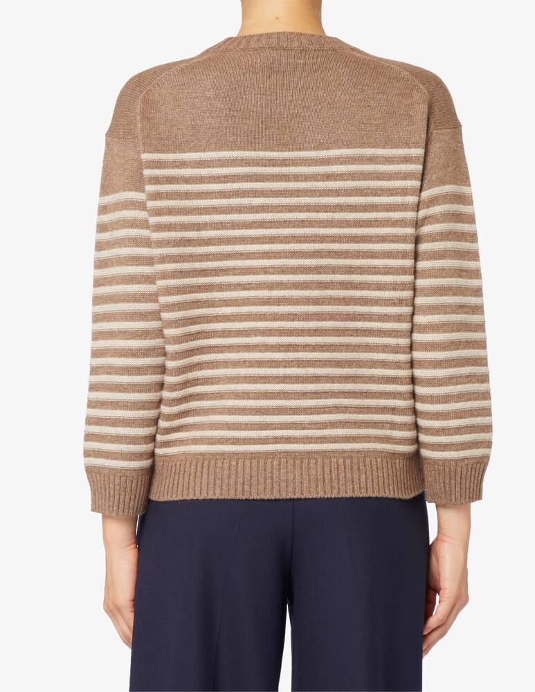 Rinascente Collection Maglione girocollo a riga boxy Acquista Ora