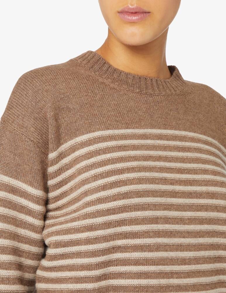 Rinascente Collection Maglione girocollo a riga boxy Acquista Ora