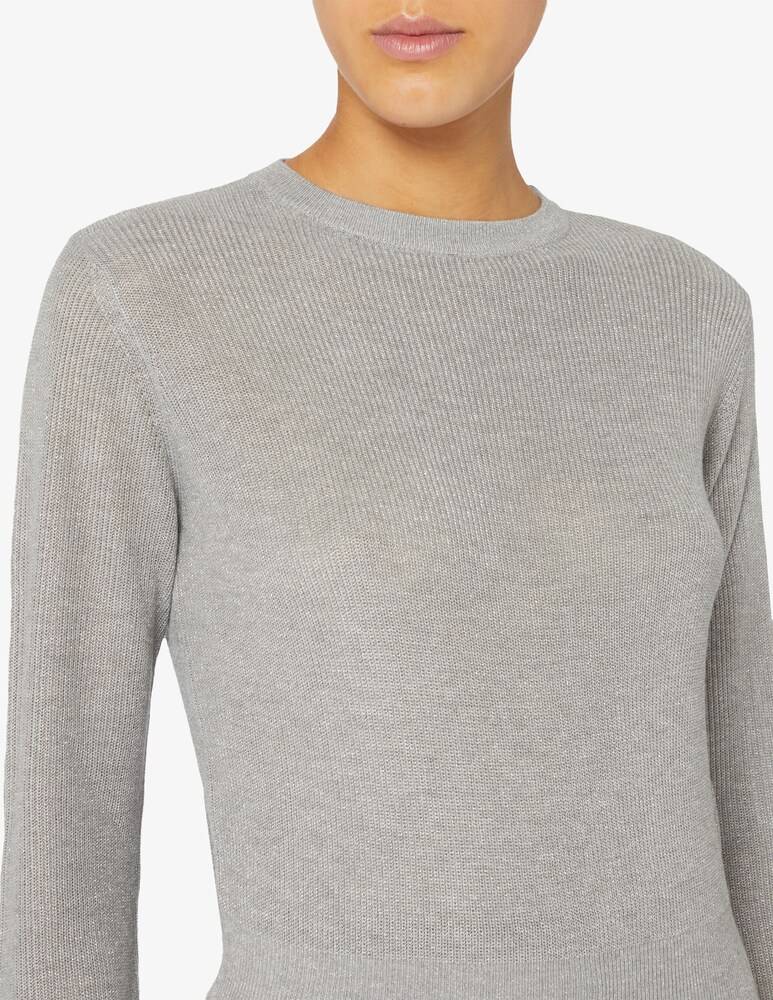 EMME Marella Kiku manica lunga fitted lurex Vendita Calda