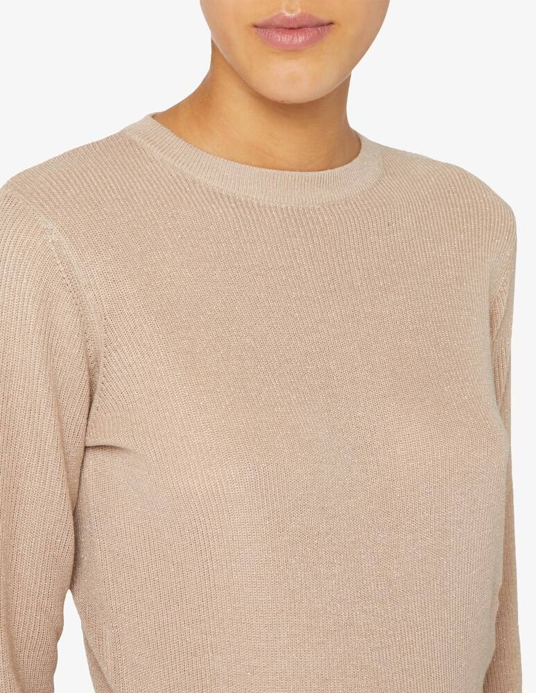 EMME Marella Kiku manica lunga fitted lurex Vendita Economica