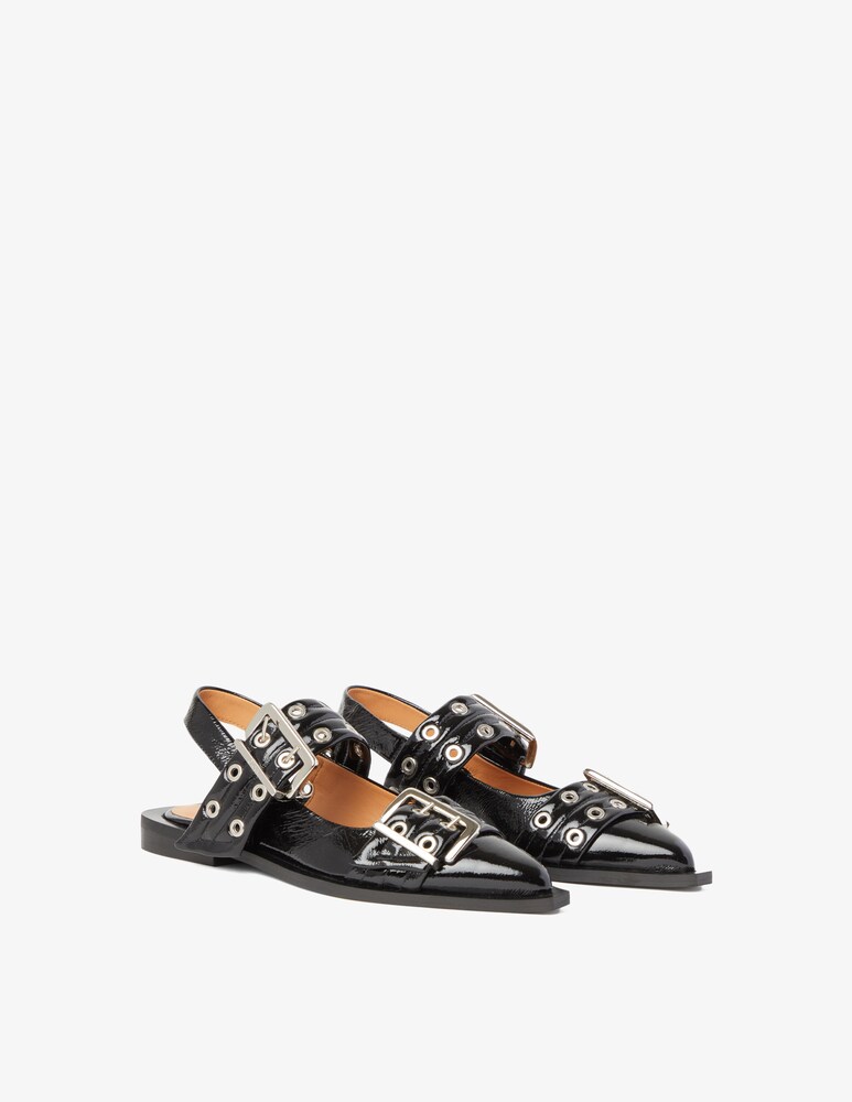 Ganni Ballerina Feminine Buckle Hotsell
