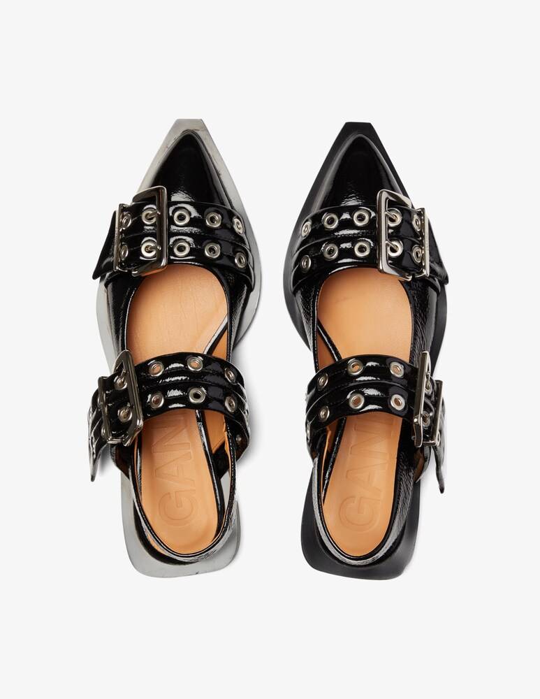 Ganni Ballerina Feminine Buckle Hotsell