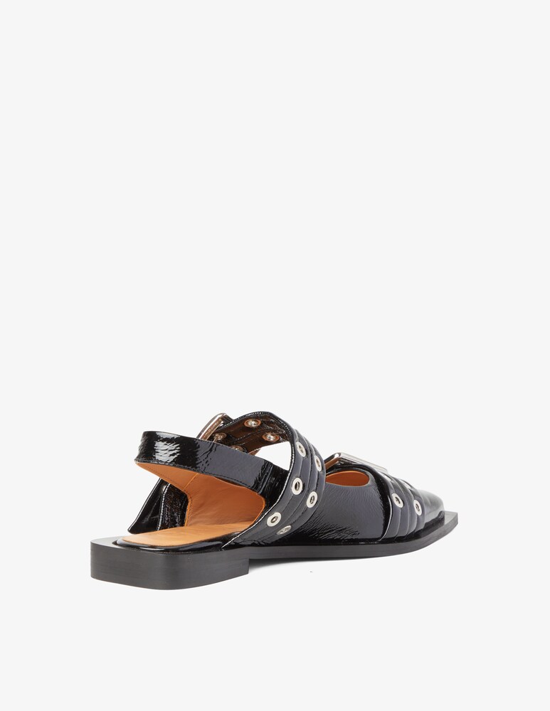 Ganni Ballerina Feminine Buckle Hotsell