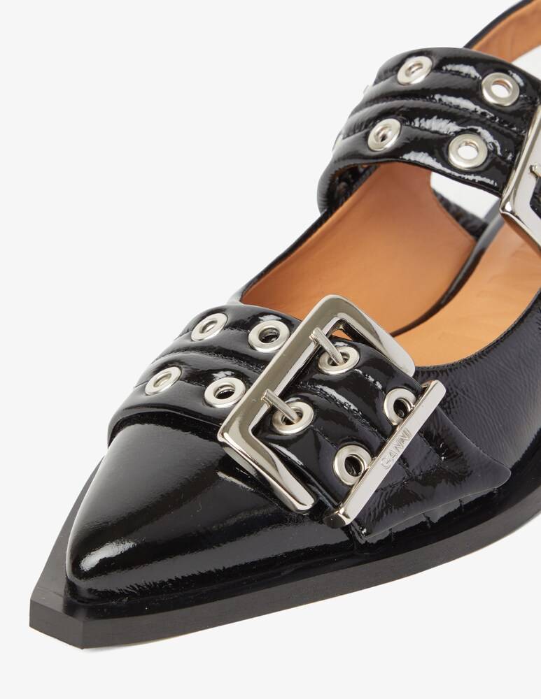 Ganni Ballerina Feminine Buckle Hotsell