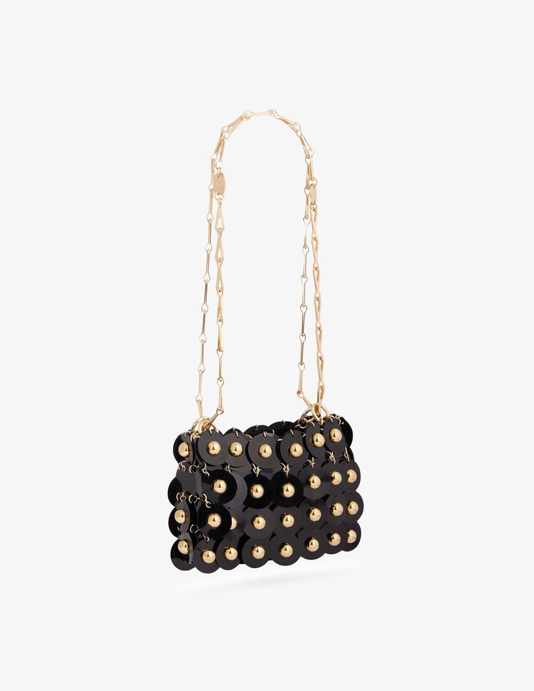Rabanne Borsa Black Sparkle Nano Sphere Soddisfazione Garantita