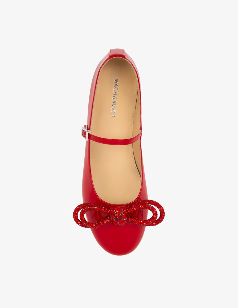 Mach & Mach Ballerine in vernice con doppio fiocco Shopping Online