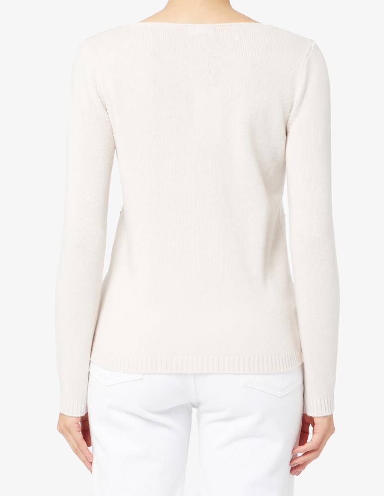 Elizabeth Ascot Maglione in misto lana Consegna Veloce
