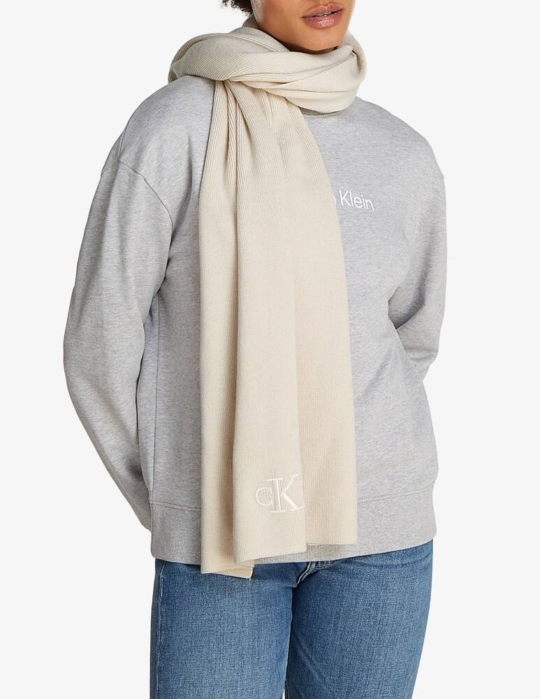 Calvin Klein Jeans Sciarpa monogram ricamata Prezzo Ridotto