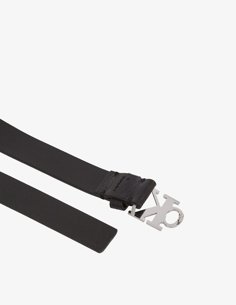 Calvin Klein Jeans Cintura mono plaque in pelle 25mm Negozio