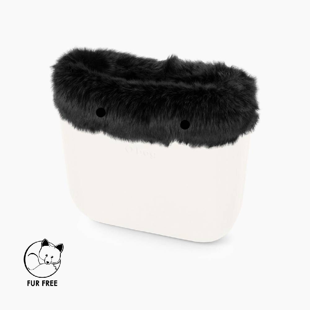 Bordo fibra sintetica effetto volpe nera O bag mini