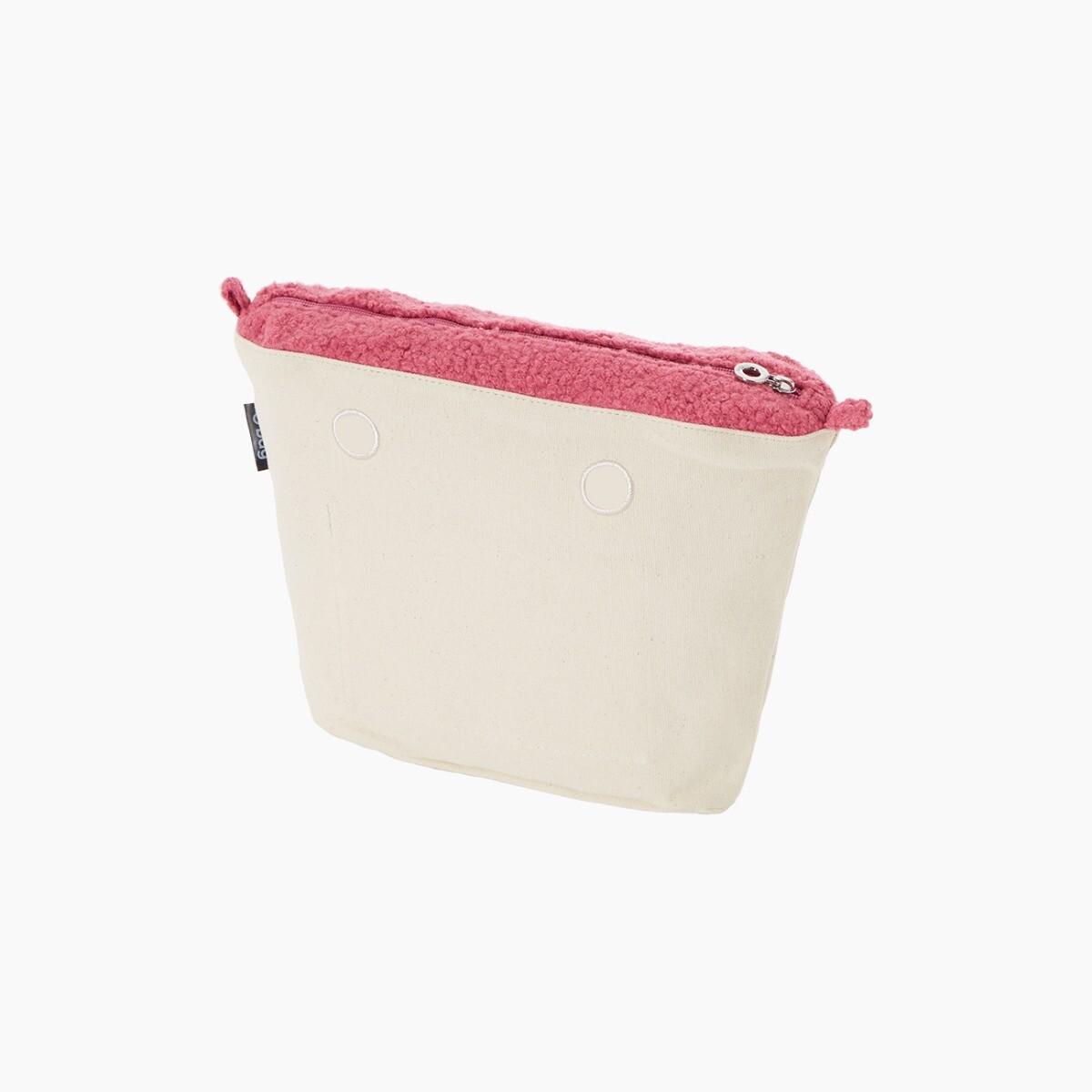 Sacca interna O bag mini lana ricciolino fucsia rose