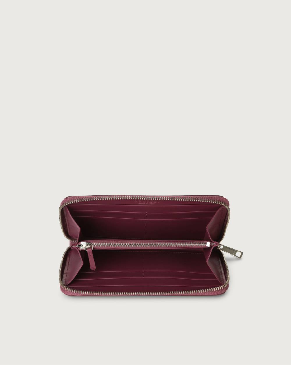 Orciani Portafoglio grande Liberty in pelle con zip Soddisfazione Garantita