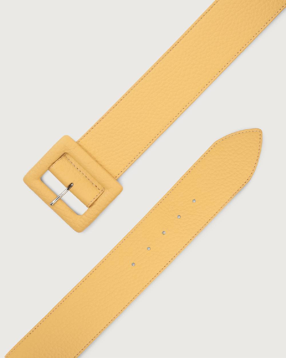 Orciani Cintura alta Soft in pelle con fibbia rivestita Promozione Limitata