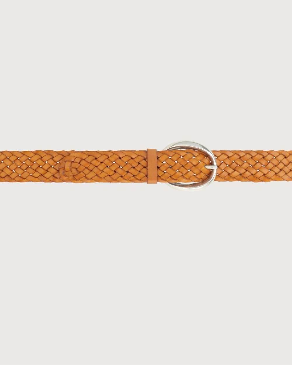 Orciani Cintura intrecciata Masculine in cuoio 3,5 cm Convenienza