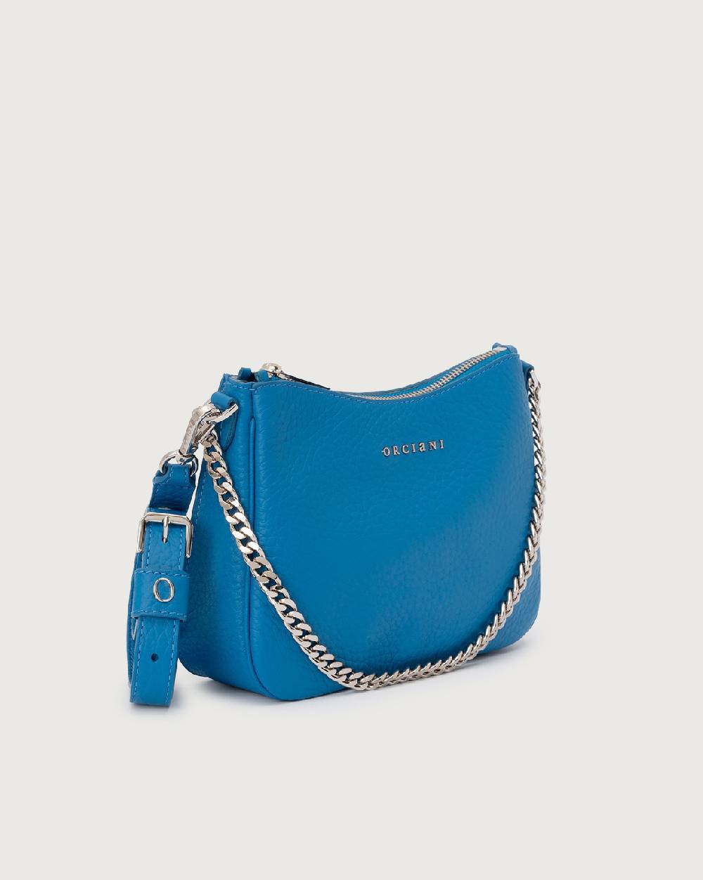 Orciani Borsa crossbody mini New Moon Soft in pelle martellata Shopping Online