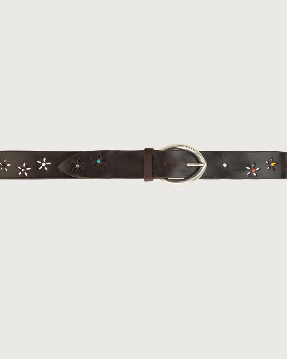 Orciani Cintura Bull Soft B in cuoio con borchie Sottocosto