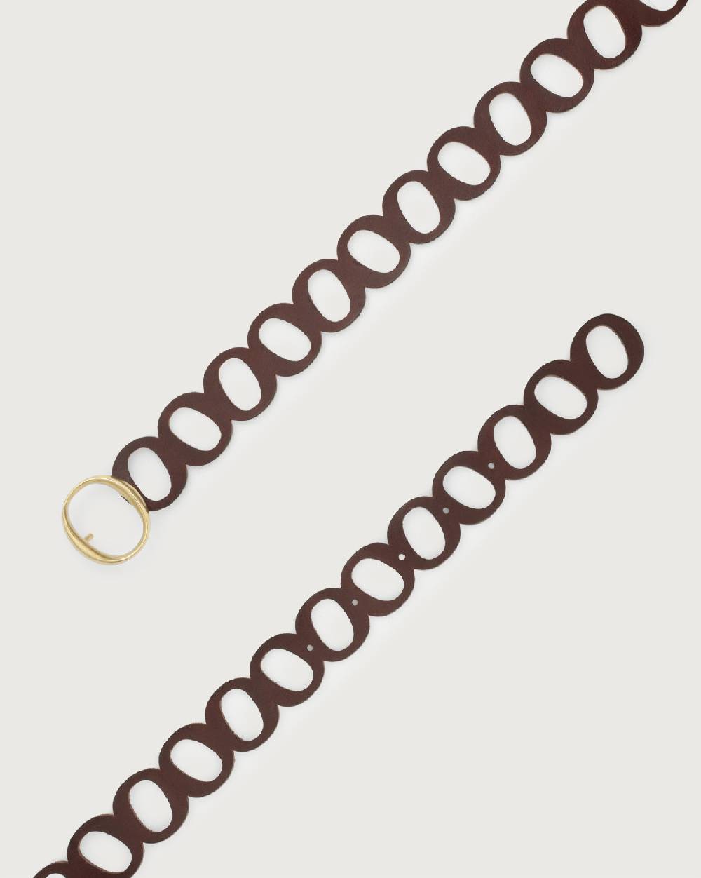 Orciani Cintura monogram Bull Soft in cuoio fibbia ottone Fino Al -60%