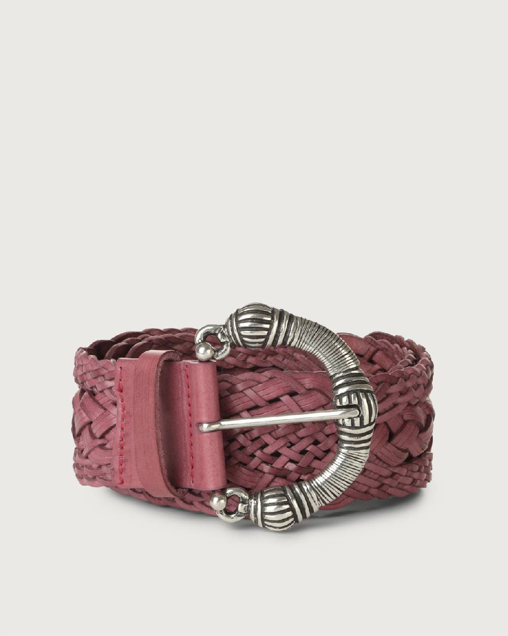 Orciani Cintura intrecciata Masculine in cuoio 5,5 cm Prezzo Ridotto