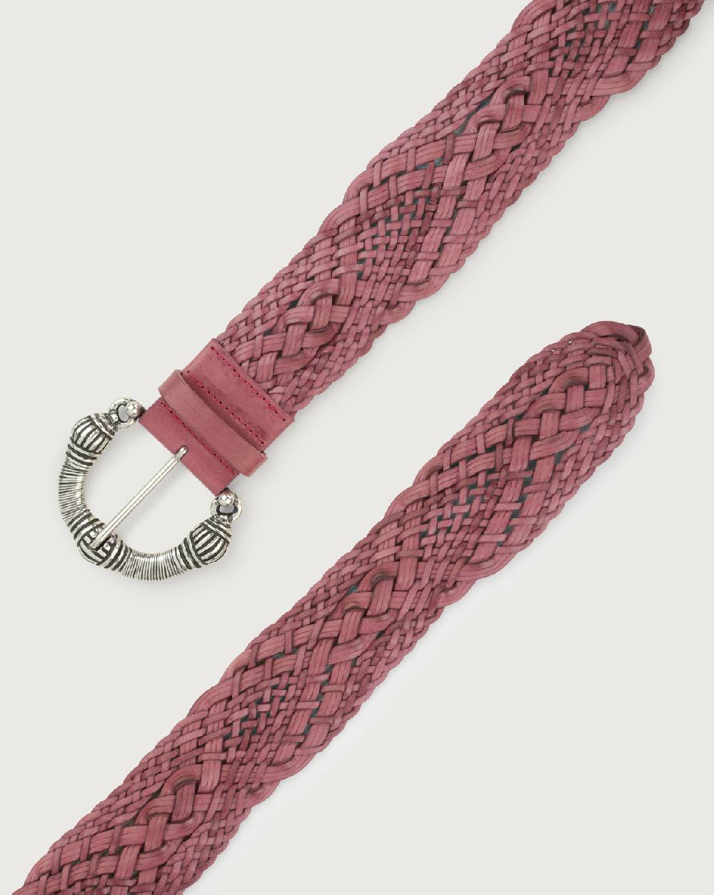 Orciani Cintura intrecciata Masculine in cuoio 5,5 cm Prezzo Ridotto