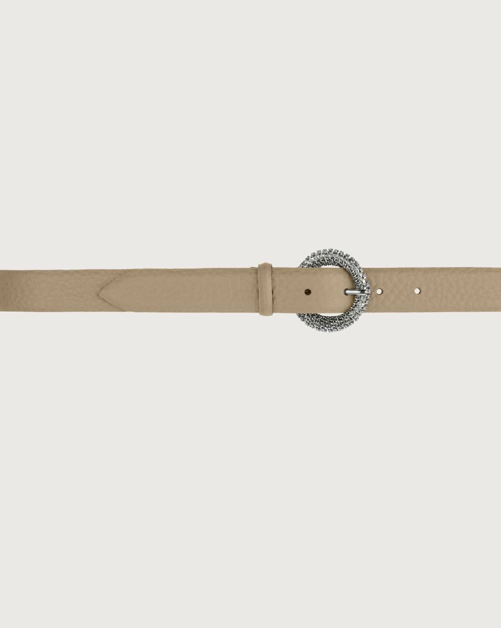 Orciani Cintura Soft in pelle fibbia chain Sconto