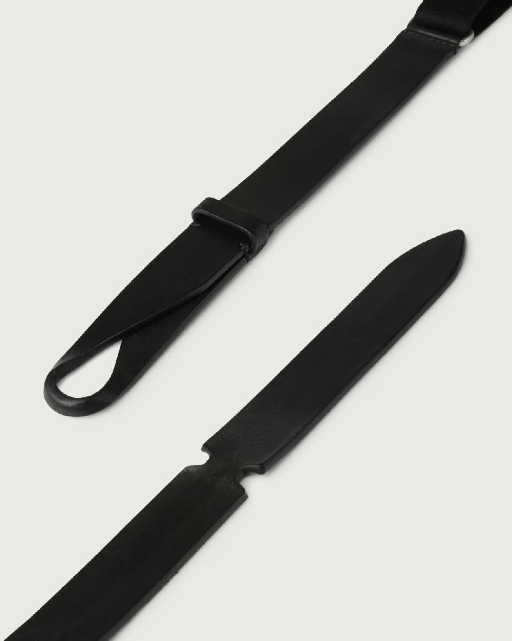 Orciani Cintura Nobuckle Bull in cuoio e tessuto Moda