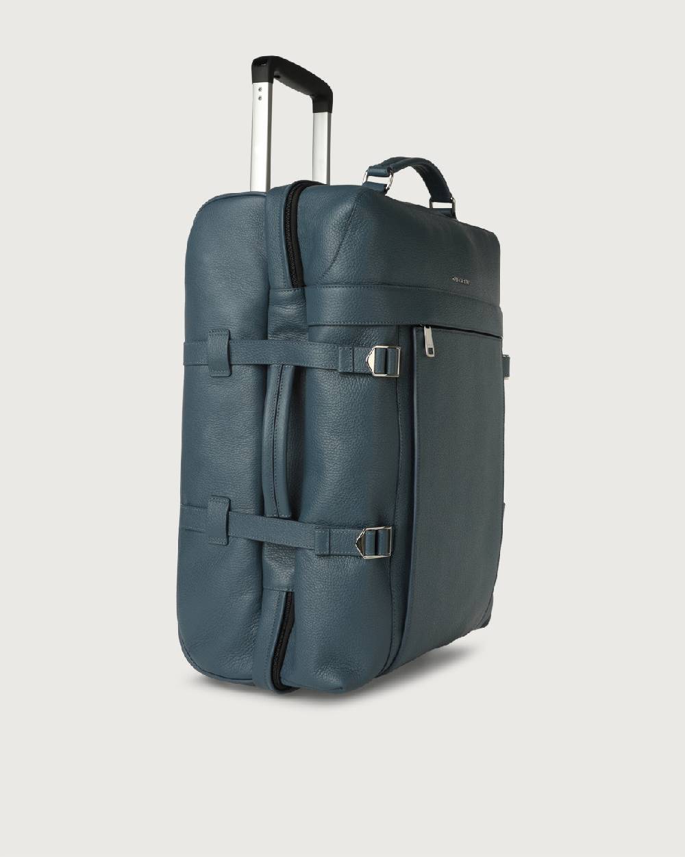 Orciani Trolley Micron due ruote in pelle Presa