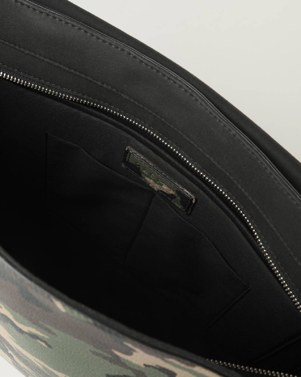 Orciani Borsa messenger Camouflage in pelle In Vendita