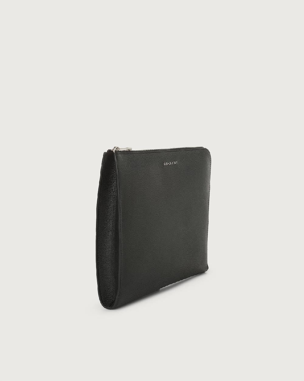 Orciani Pochette slim Timeless in pelle palmellata Offerte