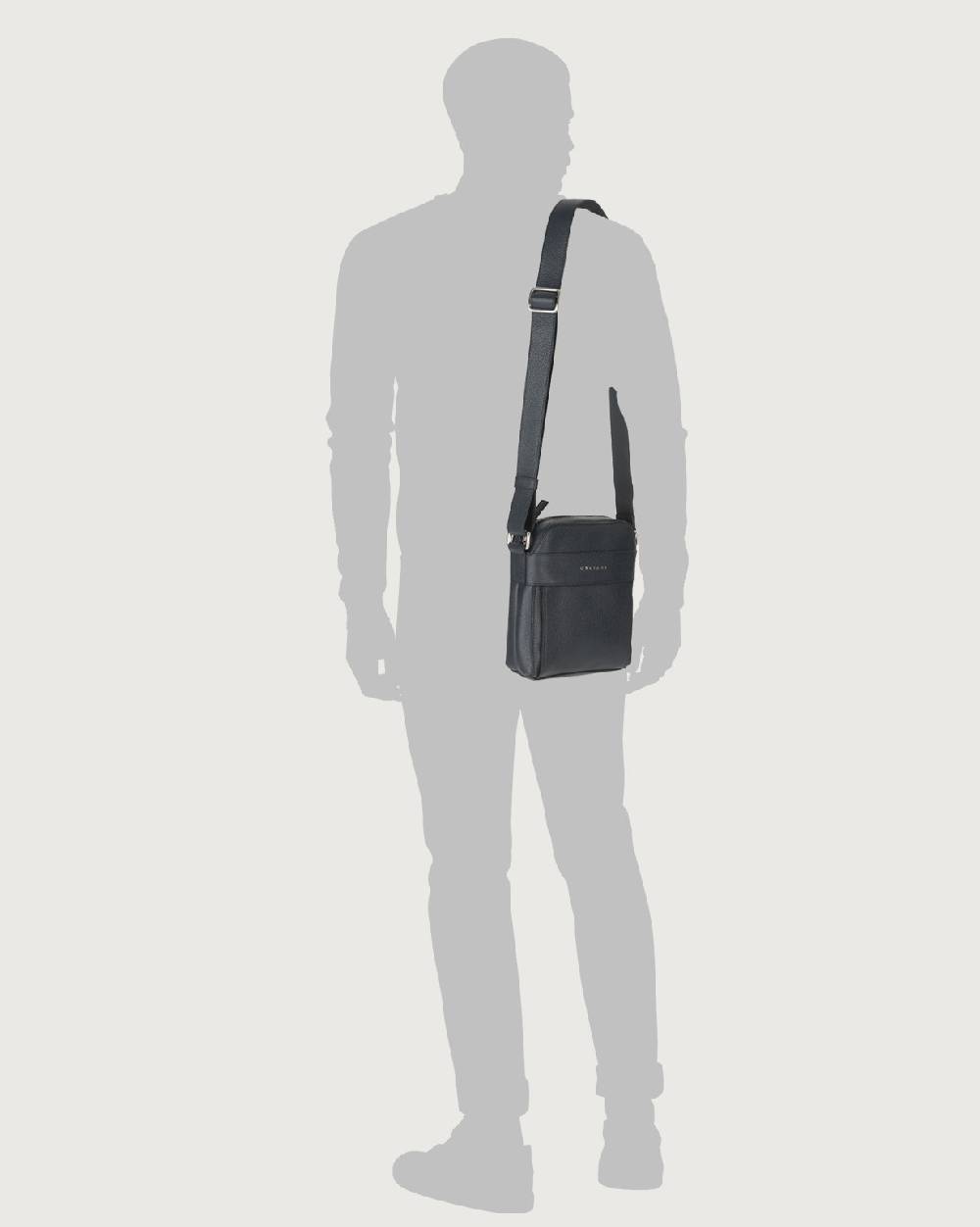 Orciani Borsa messenger piccola Micron in pelle Vendita Calda
