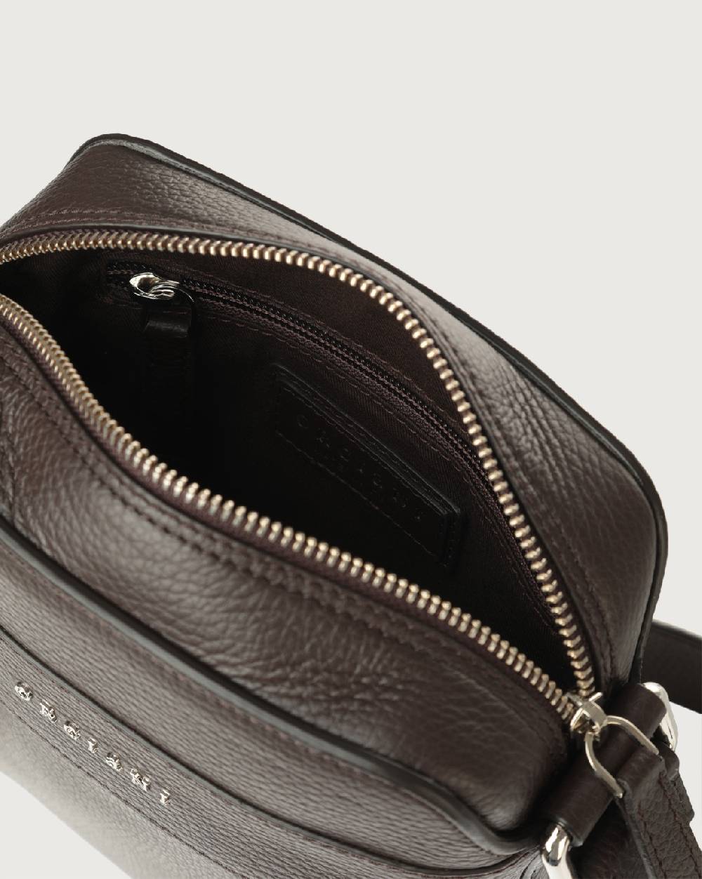 Orciani Borsa messenger piccola Micron in pelle Saldi Di Fabbrica